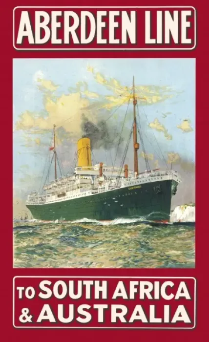 Framed Print : Poster advertising Aberdeen Line Framed Print : Poster advertising Aberdeen Line