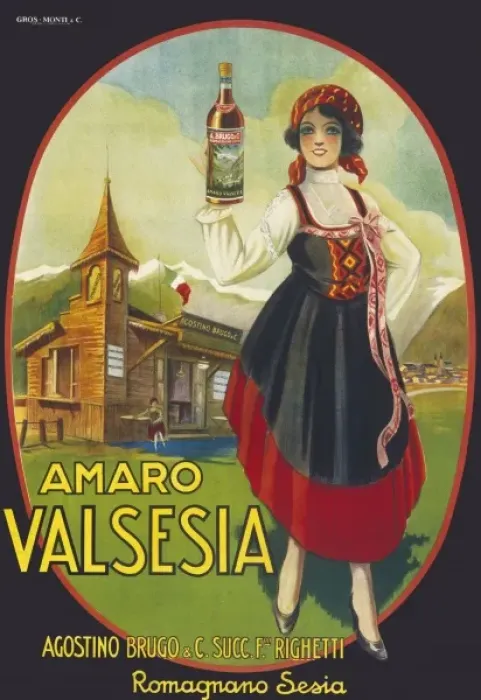 Framed Print : Poster advertising Amaro Valsesia Framed Print : Poster advertising Amaro Valsesia