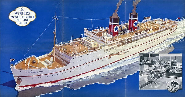 Poster advertising the Blue Star Line