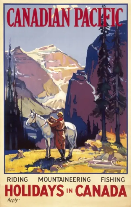 Framed Print : Poster advertising Canadian Pacific Framed Print : Poster advertising Canadian Pacific