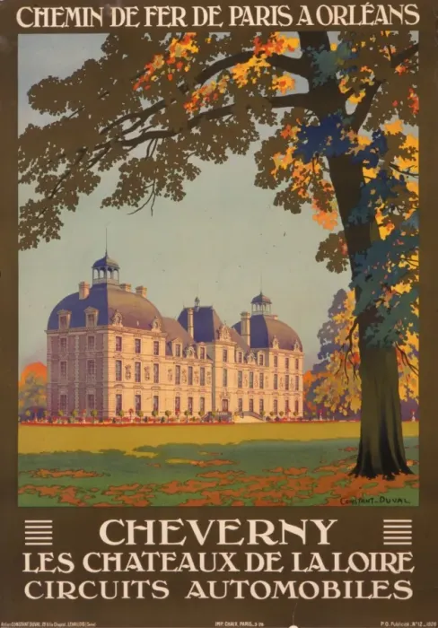 Framed Print : Poster advertising Cheverny Framed Print : Poster advertising Cheverny