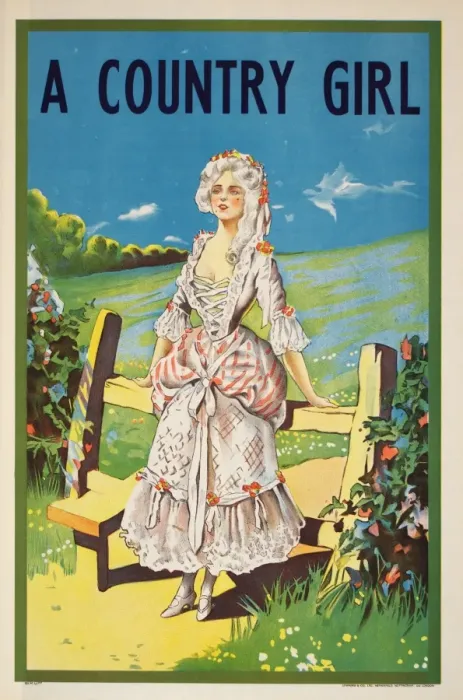 Framed Print : Poster advertising A Country Girl