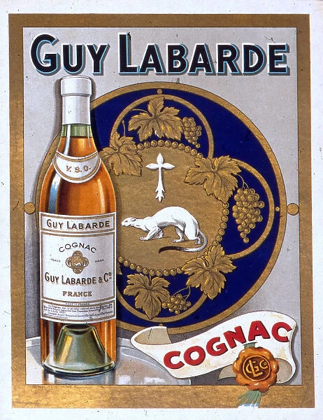Poster advertising Guy Labarde Cognac