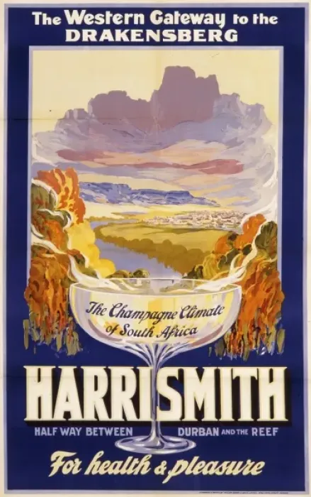Framed Print : Poster advertising Harrismith, South Africa Framed Print : Poster advertising Harrismith, South Africa