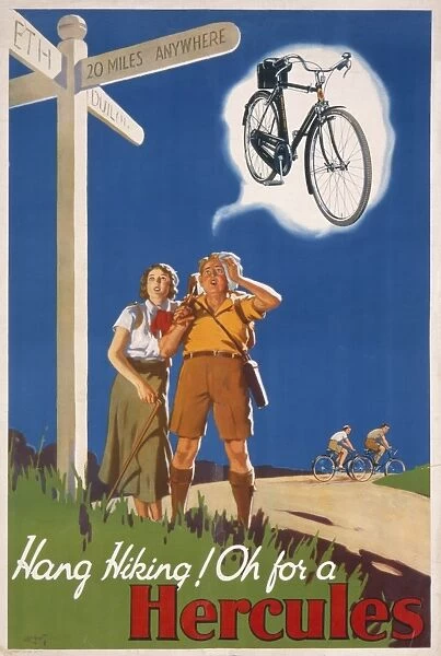 Hercules Gay for a Girl British bicycle cycling advert poster posters and prints 