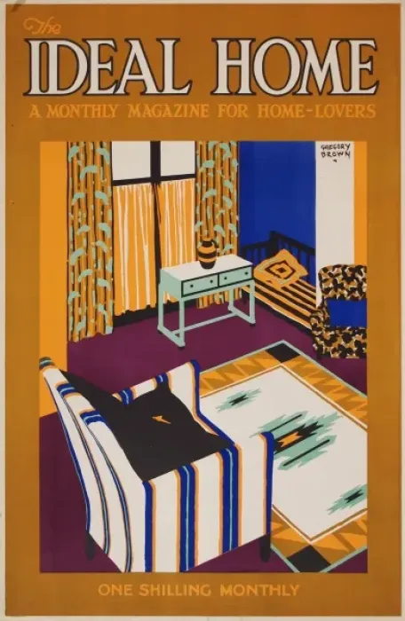 Framed Print : Poster advertising The Ideal Home magazine Framed Print : Poster advertising The Ideal Home magazine
