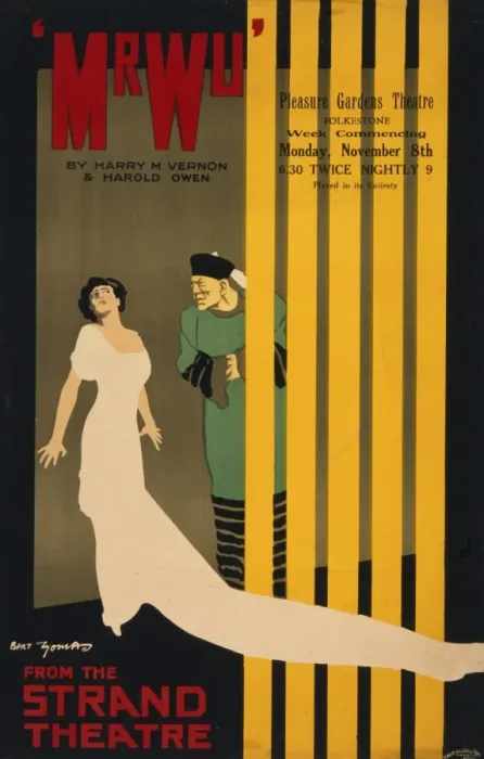 Framed Print : Poster advertising Mr Wu from the Strand Theatre Framed Print : Poster advertising Mr Wu from the Strand Theatre