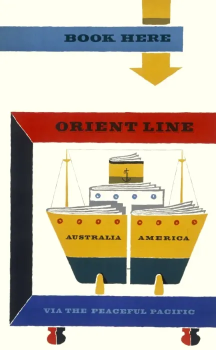 Framed Print : Poster advertising the Orient Line Framed Print : Poster advertising the Orient Line