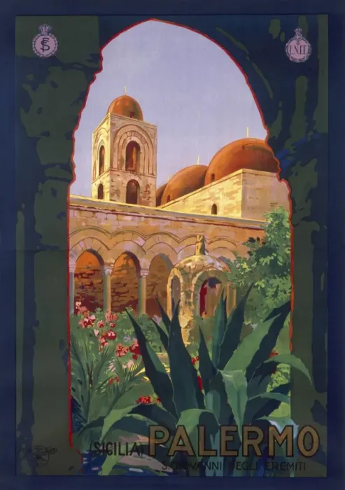 Framed Print : Poster advertising Palermo Framed Print : Poster advertising Palermo