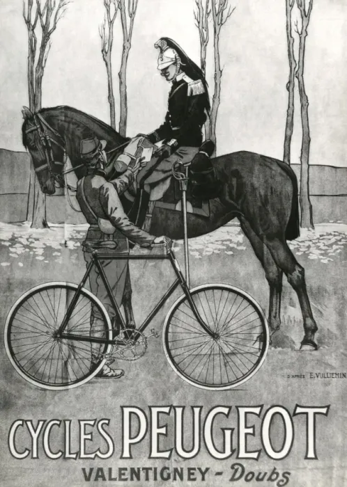 Framed Print : Poster advertising Peugeot cycles Framed Print : Poster advertising Peugeot cycles