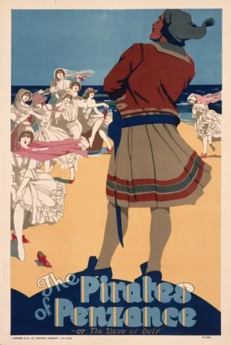 Framed Print : Poster advertising the Pirates of Penzance Framed Print : Poster advertising the Pirates of Penzance