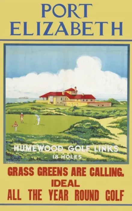 Framed Print : Poster advertising Port Elizabeth for golf Framed Print : Poster advertising Port Elizabeth for golf