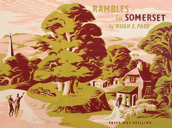 Poster advertising Rambles in Somerset