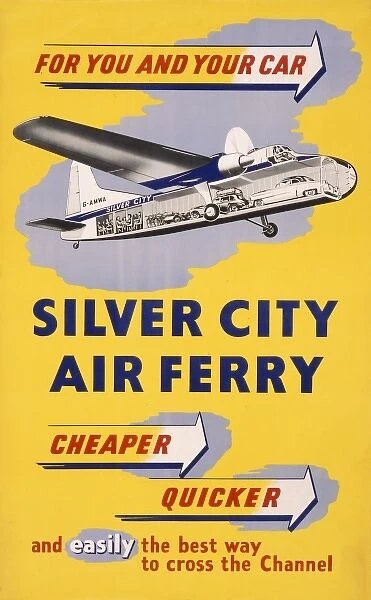 Poster advertising Silver City Air Ferry