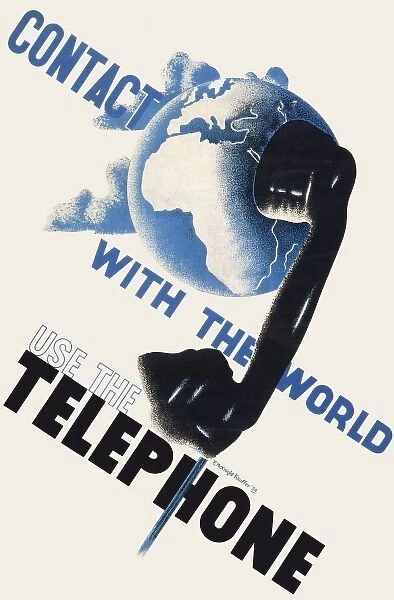 Poster advertising the telephone