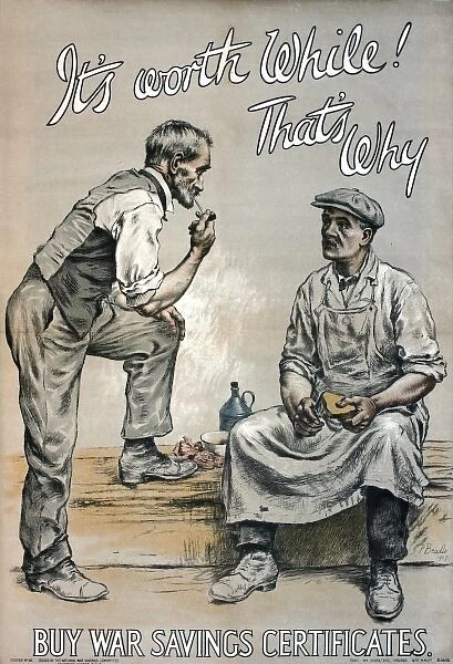 Poster advertising War Savings Certificates