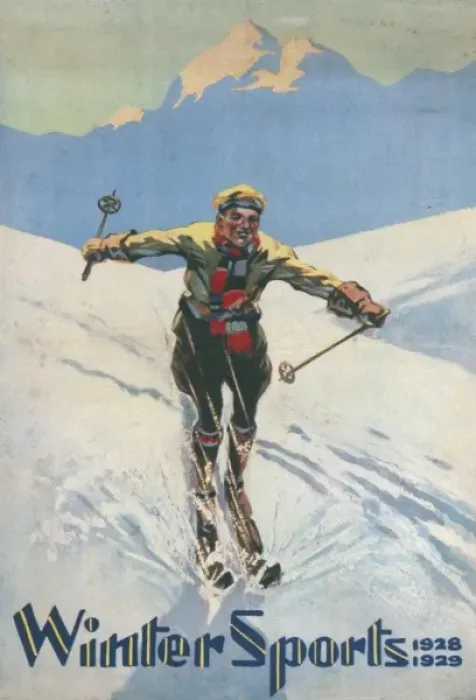 Framed Print : Poster advertising Winter Sports Framed Print : Poster advertising Winter Sports