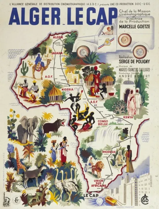 Framed Print : Poster of Africa for a film distributor, AGDC Framed Print : Poster of Africa for a film distributor, AGDC