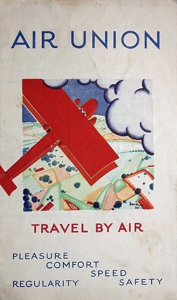 Poster, Air Union, Travel by Air