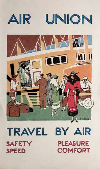 Framed Print : Poster, Air Union, Travel by Air Framed Print : Poster, Air Union, Travel by Air