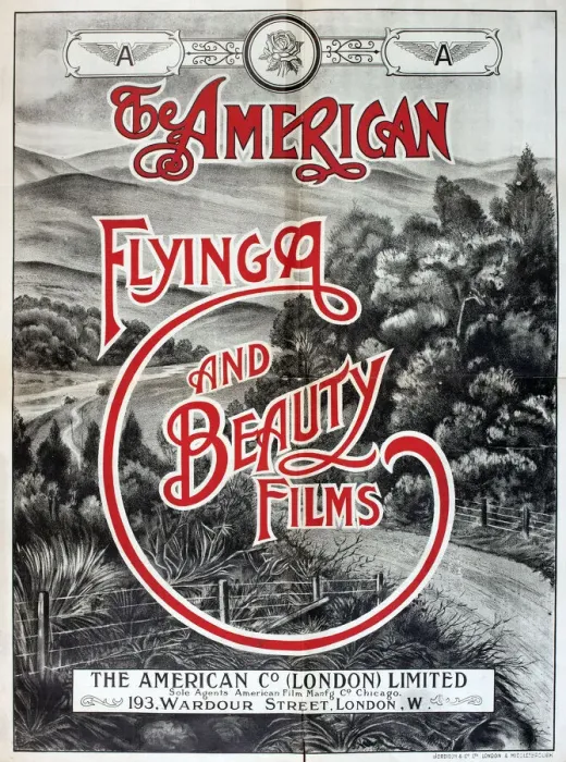 Framed Print : Poster, The American Flying and Beauty Films Framed Print : Poster, The American Flying and Beauty Films