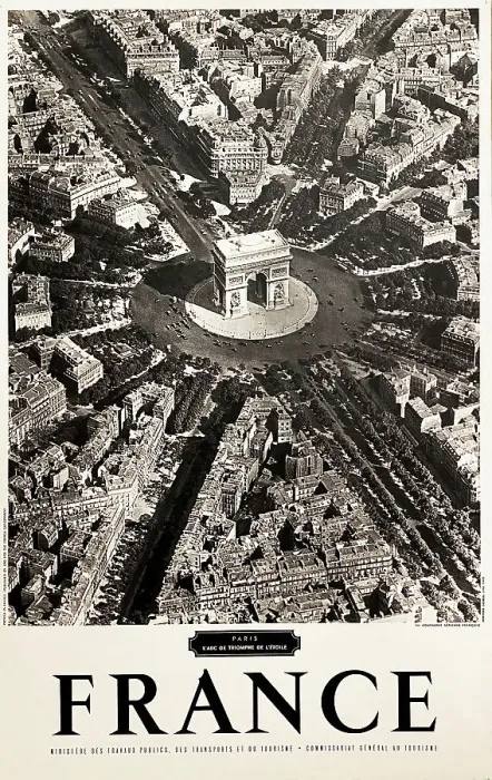 Framed Print : Poster, Arc de Triomphe, Paris, France Framed Print : Poster, Arc de Triomphe, Paris, France