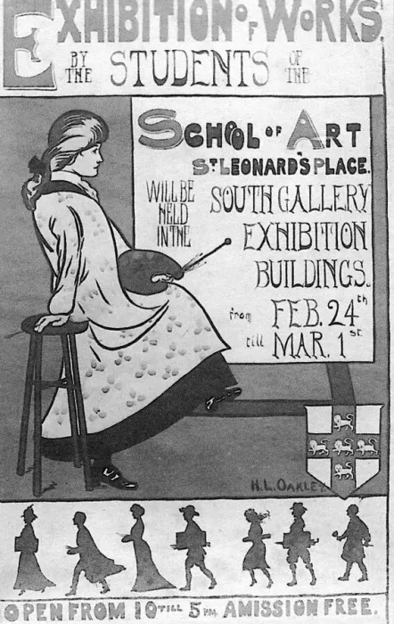 Framed Print : Poster for art exhibition by H. L. Oakley Framed Print : Poster for art exhibition by H. L. Oakley