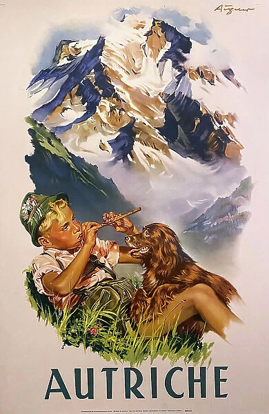 Poster, Austrian Alps