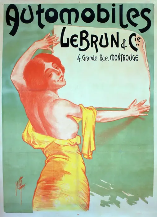 Framed Print : Poster, Automobiles Le Brun, 4 Grande Rue, Montrouge. Date: 1899 Framed Print : Poster, Automobiles Le Brun, 4 Grande Rue, Montrouge. Date: 1899