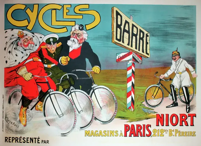 Framed Print : Poster, Barre Bicycles, Paris Framed Print : Poster, Barre Bicycles, Paris