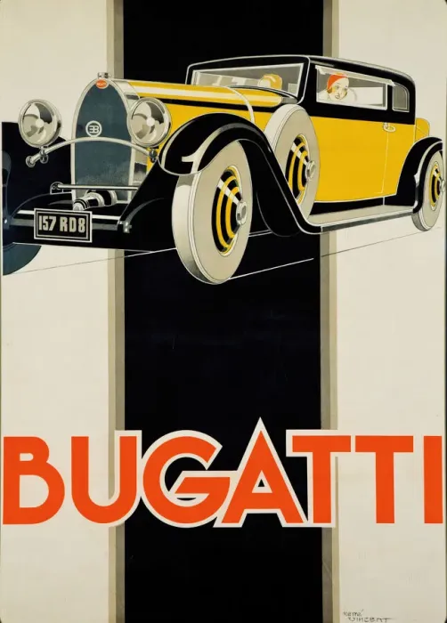 Framed Print : Poster, Bugatti cars