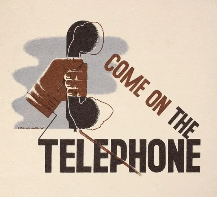 Framed Print : Poster, Come on the Telephone Framed Print : Poster, Come on the Telephone