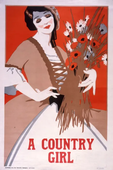 Framed Print : Poster, A Country Girl Framed Print : Poster, A Country Girl