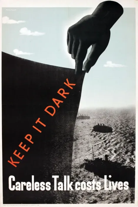 Framed Print : Poster, Keep it Dark, Careless Talk Costs Lives, WW2 Framed Print : Poster, Keep it Dark, Careless Talk Costs Lives, WW2