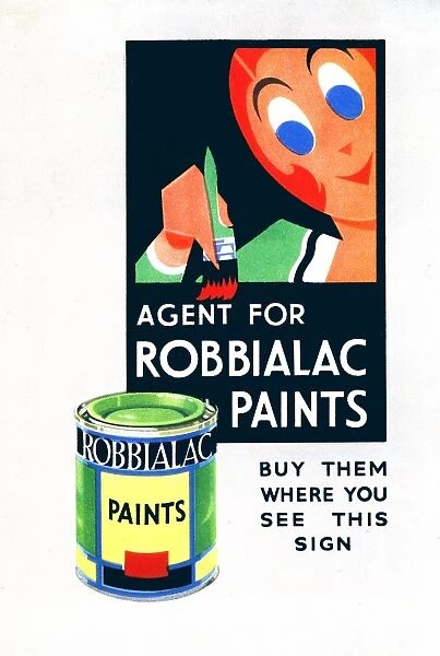 Poster design, Agent for Robbialac Paints