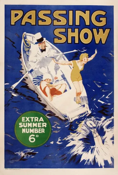 Framed Print : Poster design, Passing Show Framed Print : Poster design, Passing Show