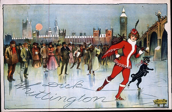 Poster, Dick Whittington on ice