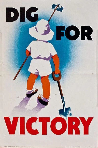 Poster, Dig for Victory, WW2