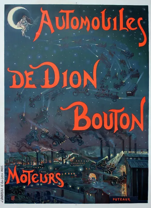 Framed Print : Poster, De Dion Bouton cars Framed Print : Poster, De Dion Bouton cars