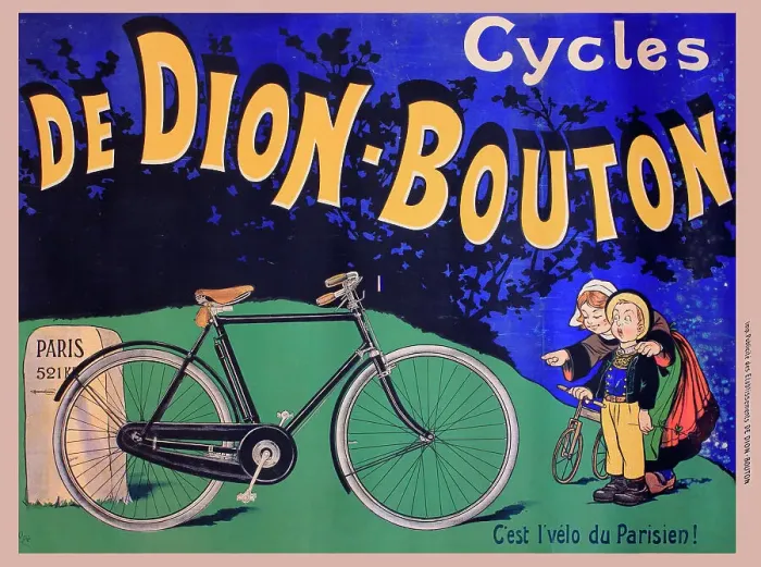 Framed Print : Poster, De Dion Bouton Cycles - it's the Parisian's bicycle! Date: circa 1905 Framed Print : Poster, De Dion Bouton Cycles - it's the Parisian's bicycle! Date: circa 1905