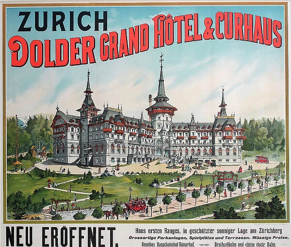 Poster, Dolder Grand Hotel, Zurich, Switzerland