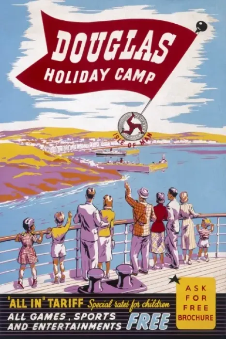 Framed Print : Poster for Douglas holiday camp, Isle of Man Framed Print : Poster for Douglas holiday camp, Isle of Man