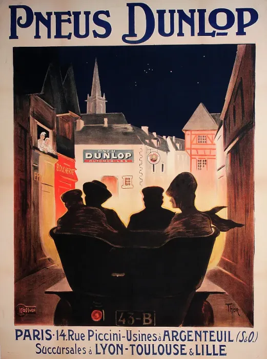 Framed Print : Poster, Dunlop Tyres Framed Print : Poster, Dunlop Tyres