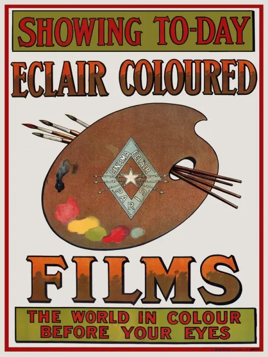 Framed Print : Poster, Eclair Coloured Films Framed Print : Poster, Eclair Coloured Films