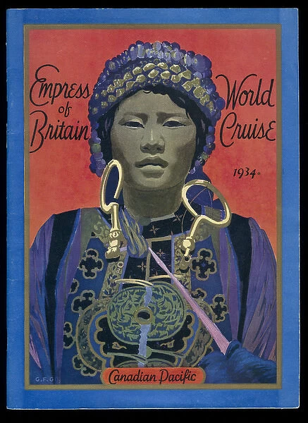 Poster, Empress of Britain World Cruise