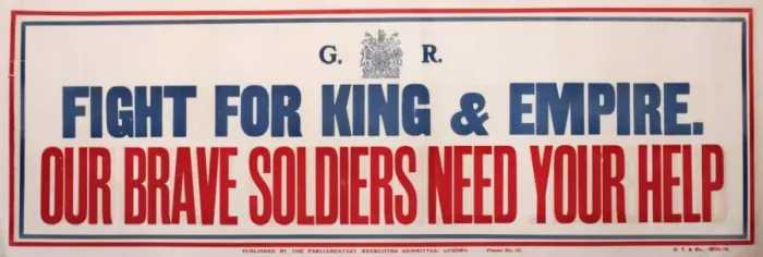 Framed Print : Poster, Fight for King and Empire Framed Print : Poster, Fight for King and Empire