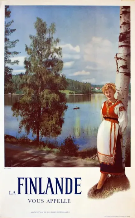 Framed Print : Poster, Finland calls you Framed Print : Poster, Finland calls you