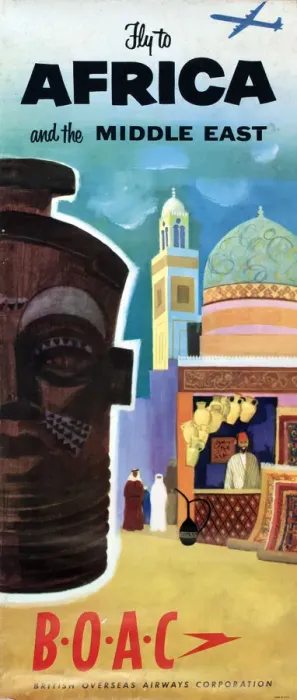 Framed Print : Poster, Fly to Africa and the Middle East by BOAC Framed Print : Poster, Fly to Africa and the Middle East by BOAC