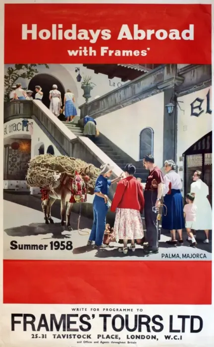 Framed Print : Poster, Holidays Abroad with Frames Tours