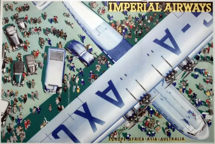 Framed Print : Poster, Imperial Airways Framed Print : Poster, Imperial Airways
